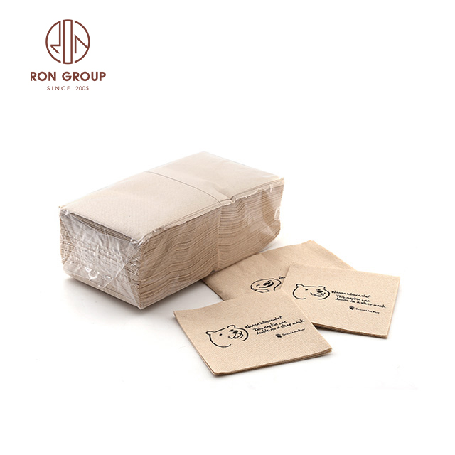Disposable OEM printed dinner paper tissue napkins for restaurant