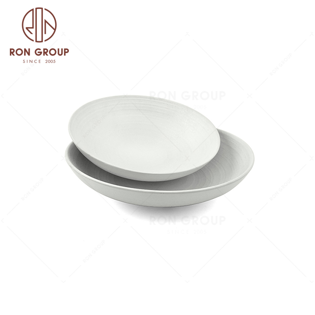 RNPCT1916-26D & RNPCT1916-10D Customized Raindrop White Style Restaurant Hotel Bar Cafe Wedding Water Wave Bowl