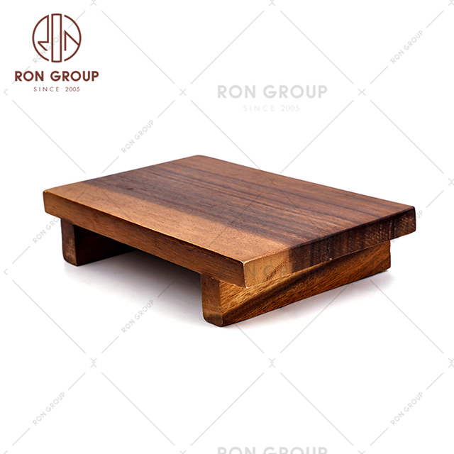 Wedding decoration restaurant wooden sushi serving plate