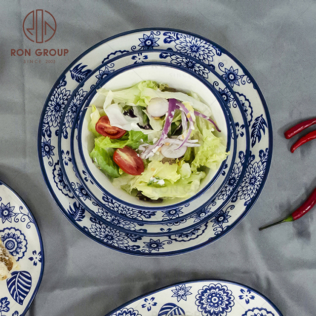Best Price Hotel Wedding Porcelain Dinner Set Color Dinner Set