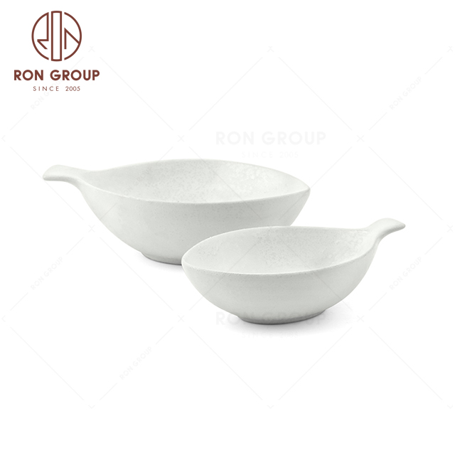 RNPCT1917-1D & RNPCT1917-2D Modern Design Raindrop White Style Restaurant Hotel Bar Cafe Wedding Fish Shaped Suace Dish