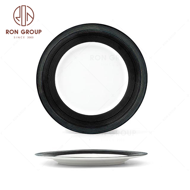 RNPCM065B Matte glazed look 9.75inch strong porcelain restaurant wedding utensils cafe bar decorate ceramic dinner main Plate
