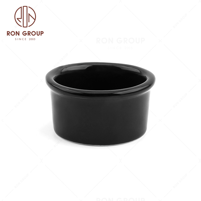 RNPCE010-Wholesale Matte Black Style Restaurant Hotel Bar Cafe Wedding Paste Bowl
