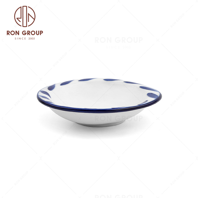 RNPCE129-Factory Wholesale Rattan Flower Style Restaurant Hotel Bar Cafe Wedding Sauce Dish