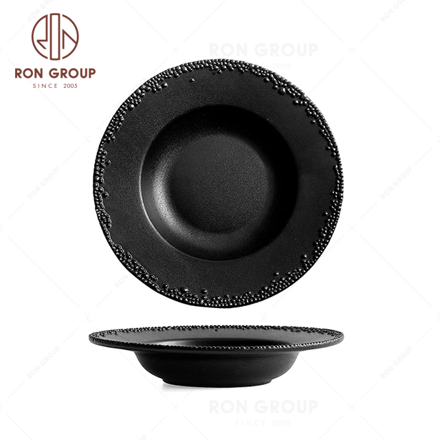RNPCG2218 Modern Design FAFARTC Series Restaurant Hotel Bar Cafe Wedding Black Hat Shape Bowl