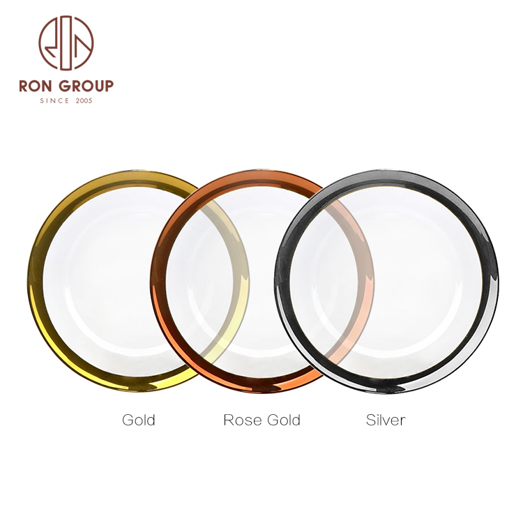 Cheap Charger Plates Wholesale Crystal Chargers Plates Glass Wedding Charger Plate Glass