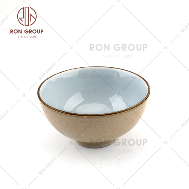 Wholesales crystal blue porcelain kids bowl set japanese style ceramic ramen noodles 