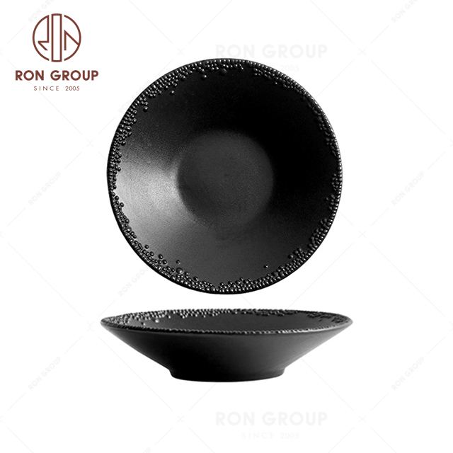 RNPCG2212-2213 Modern Design FAFARTC Series Restaurant Hotel Bar Cafe Wedding Black Hat Shape Bowl