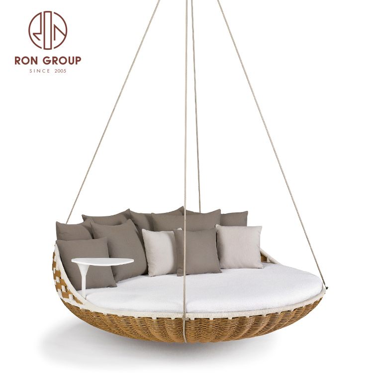 Outdoor swing furniture Latest Designs Wicker rattan heavy duty hammock swings for tree 