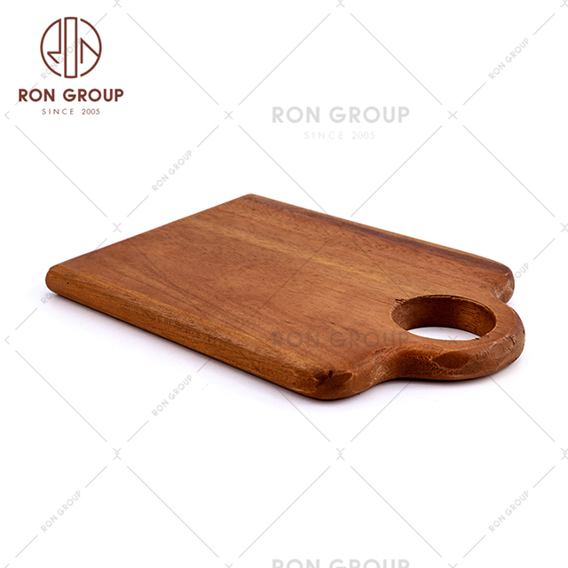 Wholesale Professional Multi-function Rectangle Thick Single Hole Pizza Board