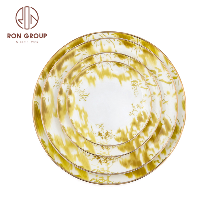 New products ideas bone china dinner set party tableware porcelain plates sets dinnerware