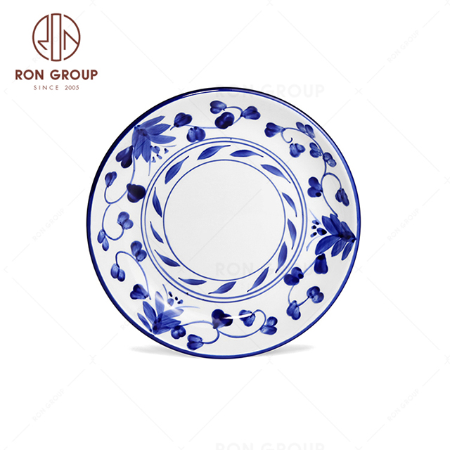 RNPCE041-Customized Rattan Flower Style Restaurant Hotel Bar Cafe Wedding Round Meal Plate