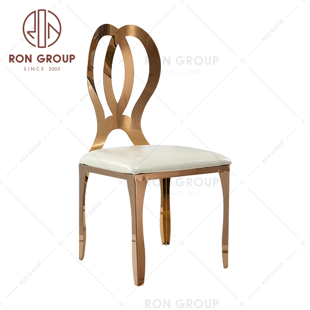 2022 Best-selling products gold stainless steel metal frame throne wedding chairs  