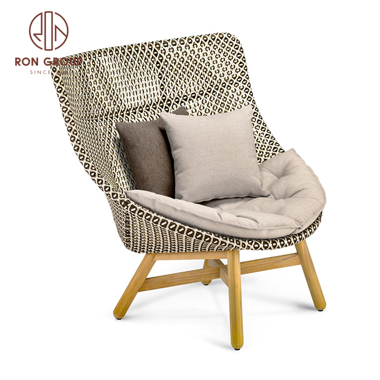 Wicker Leisure Outdoor Furniture Waterproof Swimming Pool Beach cane chair