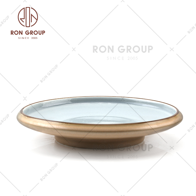 Factory wholesale custom dinner plate wedding restaurant use ceramic dinner plate