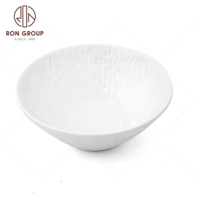 MN016 High quality Japanese restaurant hotel tableware banquet party wedding prefered daytime Melamine threaded bowl