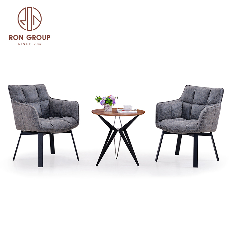 Hot sale leather leisure chair for hotel lobby hall reception chair