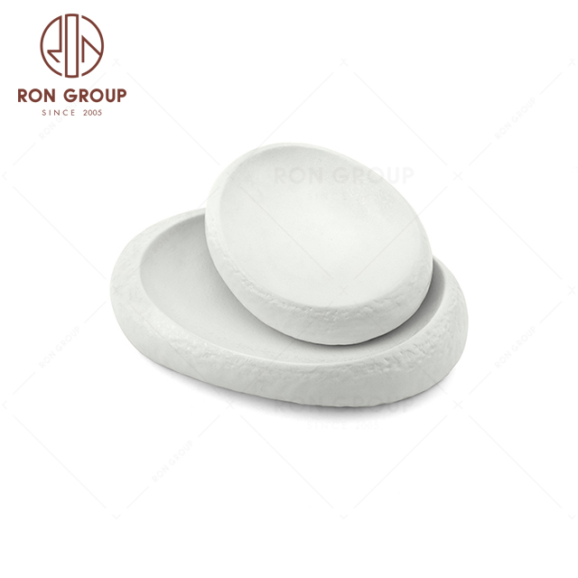 RNPCT2010-1D-2D Modern Design Raindrop White Style Restaurant Hotel Bar Cafe Wedding Denier Shaped Stone