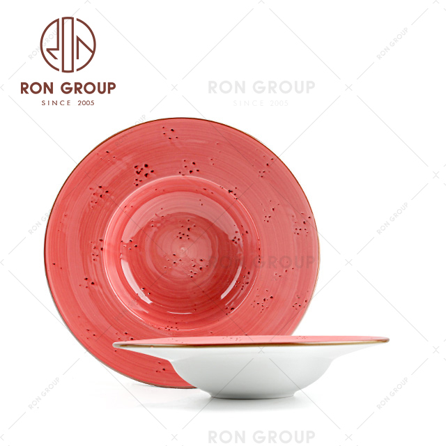Wholesale high quality home Wedding Modern Ceramic Porcelain Plate Set 