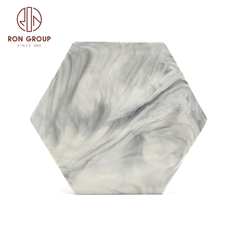 High Quality Dinnerware Sets Marble Plates Set Use In Wedding Event