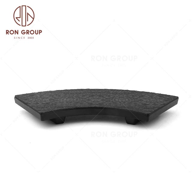 MN107 Wholesale Cheap Unbreakable Plastics restaurant Party Tableware Melamine sector disc For Sale