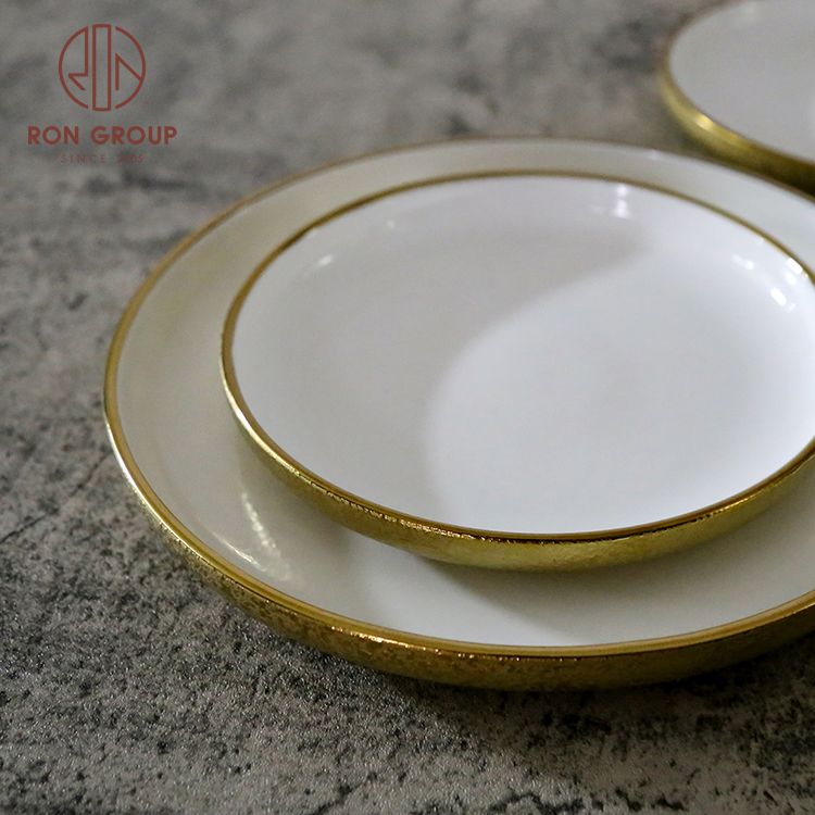 2021 NEW Arrival wedding wholesale glod elegen tableware chargers plates for wedding 