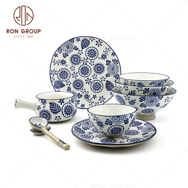 Hotel Restaurant  wedding nordic plates dinner ceramic plates set porcelain dinner plates