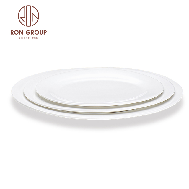 wholesale wedding event party white ceramic luxury vintage plate