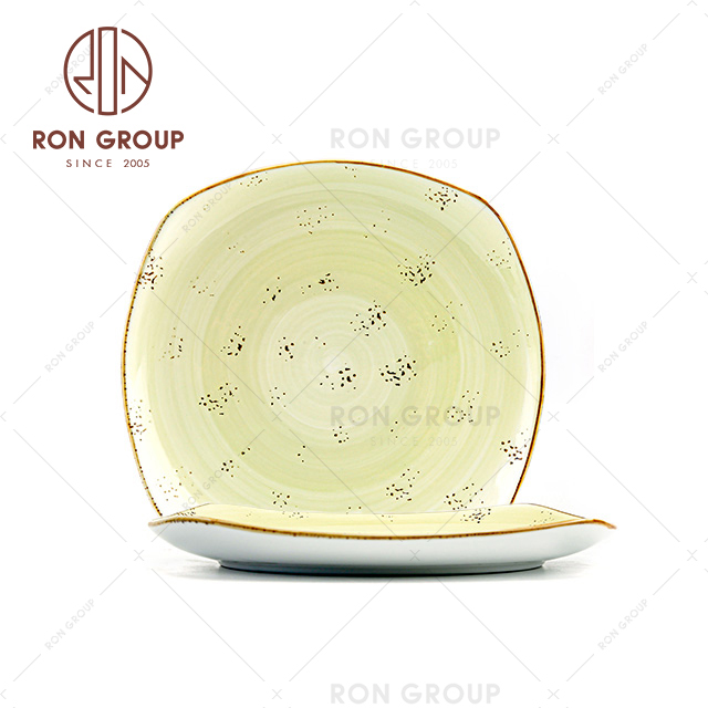 kitchen crockery items porcelain ceramic flat plate 