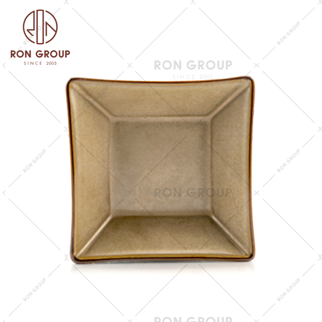 Wholesale cheap price mordern porcelain bowl 6 inch 7.5 inch wedding decoration ceramic square bowl