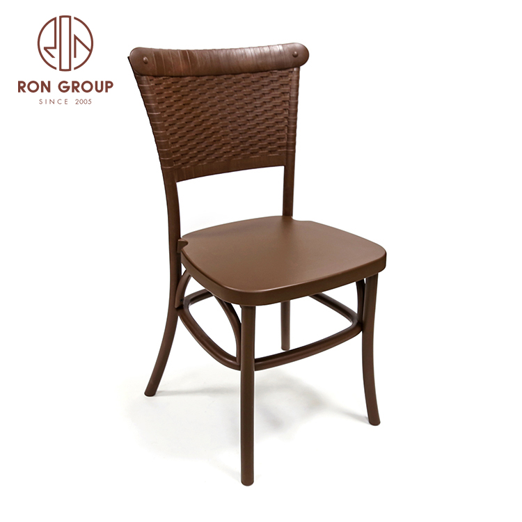 Wholesale plastic cross back metal core inside stable chairs for events