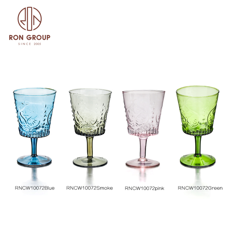 European wonder color retro wedding goblet red wine glass