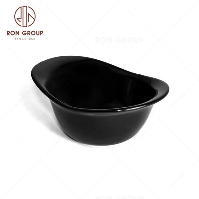 RNPCE013-Hot Sale Matte Black Style Restaurant Hotel Bar Cafe Wedding Snack Bowl