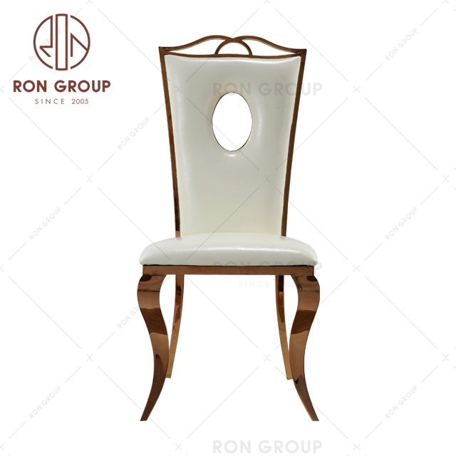Best-selling gold stainless steel metal frame throne banquet party wedding chair