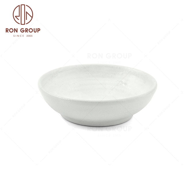 RNPCT1911-4D Modern Design Raindrop White Style Restaurant Hotel Bar Cafe Wedding Water Wave Sauce Plate