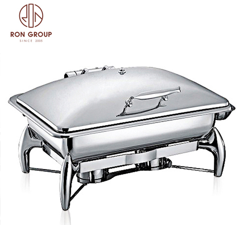 High quality restaurant buffet wedding banquet food serving plate stainless steel insulation pot