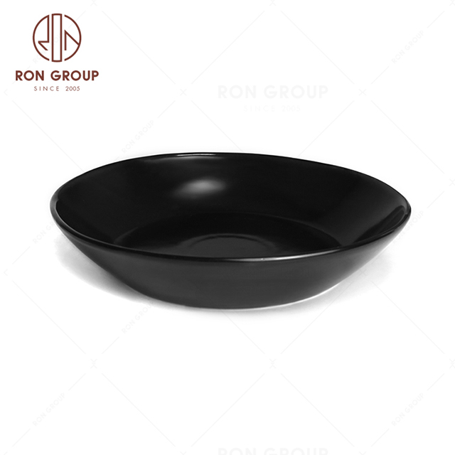 RNPCE139-Hot Sale Matte Black Style Restaurant Hotel Bar Cafe Wedding Snack Plate